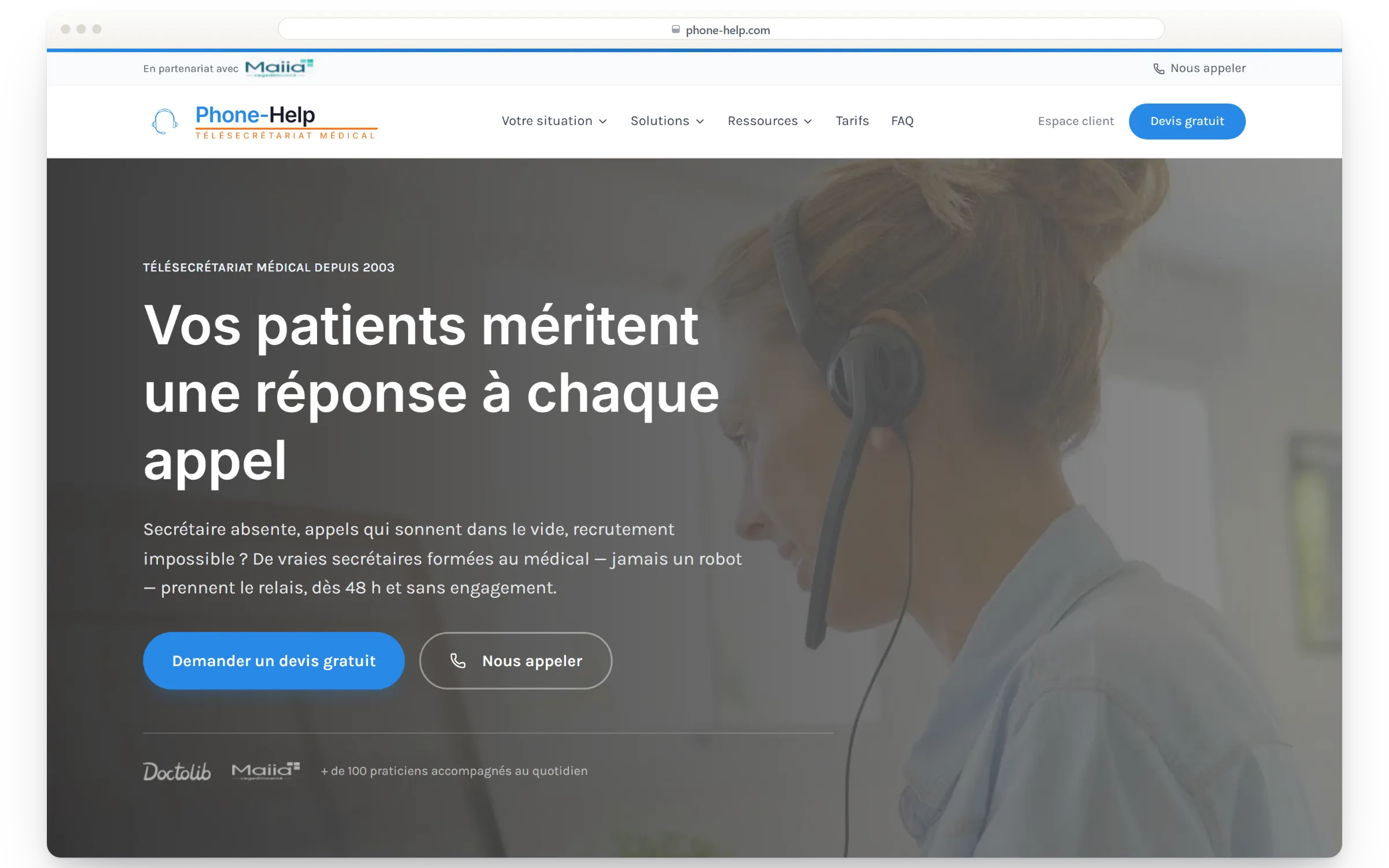 Page d’accueil du site phone-help.com